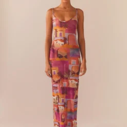 Dreams Of The Desert Maxi Dress - Sunset Building