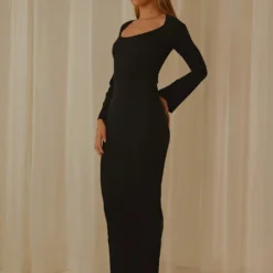 Tori Knit Maxi Dress - Black -Outfityo Sales c21a787f1a4945268264ca2283d30d5a scaled