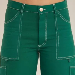 Postcard Drill Carpenter Pants - Military Green -Outfityo Sales c22bd2197763472e9fdcfdf9027ee51b