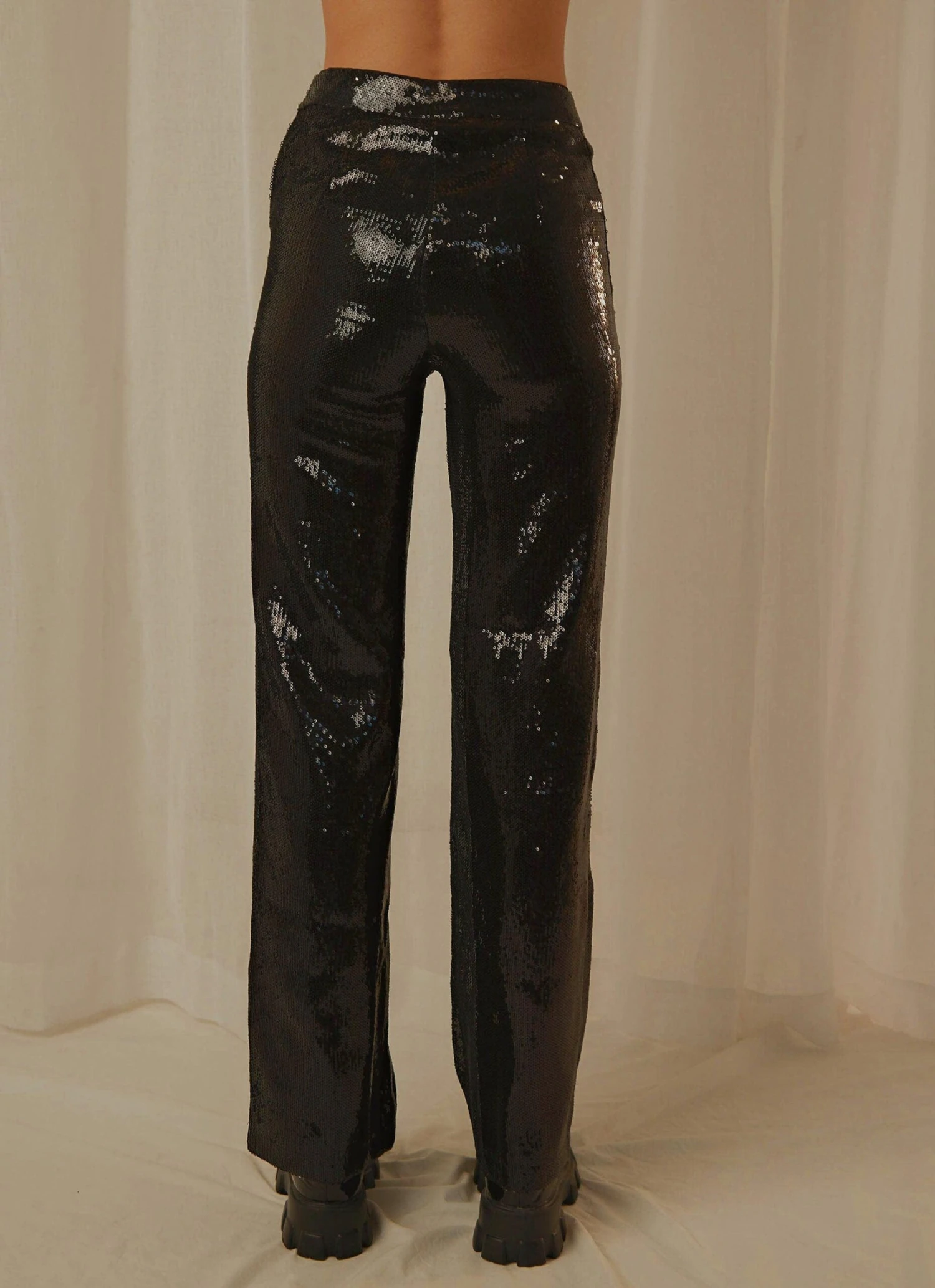 Prince Sequin Pants - Black 5 Prince Sequin Pants - Black - Image 5