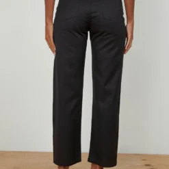 Afends Shelby Hemp Twill Wide Leg Pant - Black -Outfityo Sales cd2abe01481c49e08d7465ec1153a350