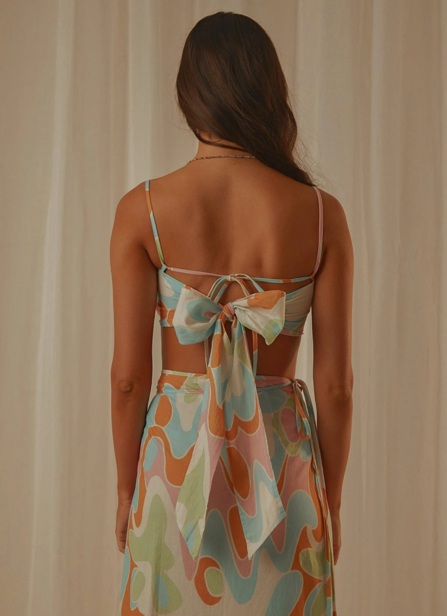 South Pacific Crop Top - Pastel Swirl 6 South Pacific Crop Top - Pastel Swirl - Image 6