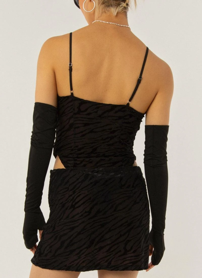 Put Me First Bodysuit - Burnout Black 5 Put Me First Bodysuit - Burnout Black - Image 5