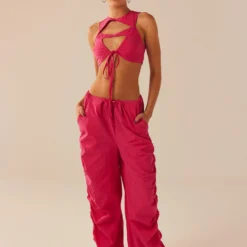 Fluorescent Nights Pants - Fluorescent Pink