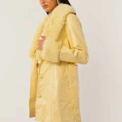 Songs Of Sunshine PU Coat - Sunshine Yellow -Outfityo Sales d63c2ef0206f45eb952e595304c40fda