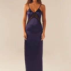 Lucille Satin Maxi Dress - Midnight Blue -Outfityo Sales d90cc619253541068775e7922827f9f2 scaled
