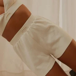 PM Basic Organic Cotton Shorts - Ivory -Outfityo Sales da7f9af9bb3c4fe686c438a570aa6a9d scaled