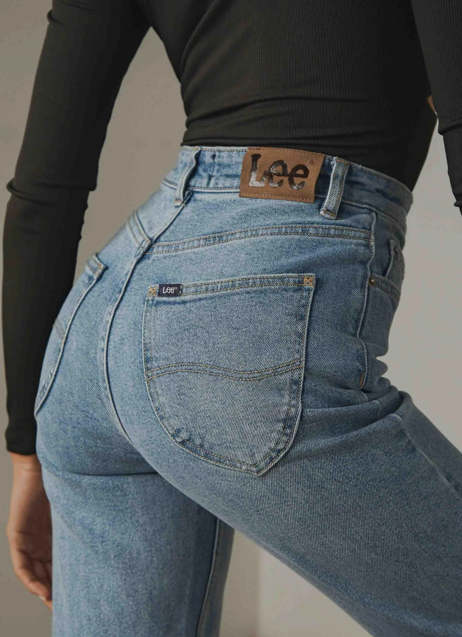 Lee Hourglass High Moms Jean - Bias Blue 1 Lee Hourglass High Moms Jean - Bias Blue