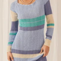 Love Ride Crochet Maxi Dress - Ocean Stripe -Outfityo Sales dbd7602f71514ab8bdb54fe9563dc2fa