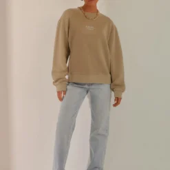 Nude Classics Slogan Sweat - Washed Sage -Outfityo Sales dcb5efd0b49d4133b837992a563e0162