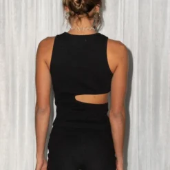 From Us Organic Cotton Rib Tank - Black 10 From Us Organic Cotton Rib Tank - Black -Outfityo Sales e3518045f0014960984b2a246d026bcf