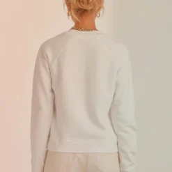 80s Sport Sweater - White -Outfityo Sales e6b437370946431bac8b969da8d545be