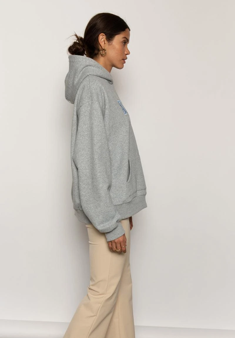 Frost Bite Oversized Hoodie - Grey Marle 3 Frost Bite Oversized Hoodie - Grey Marle - Image 3