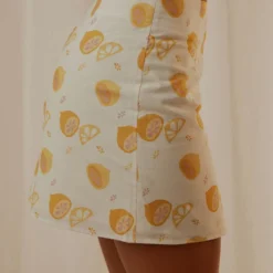 Fruit Bowl Mini Skirt - Lemonata -Outfityo Sales e8392bfc5b4841eaa882f36917227a63