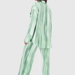 4TH & RECKLESS Norma Trousers - Green Dye Print -Outfityo Sales e877d750692743d7aef17a3c759fbaaf