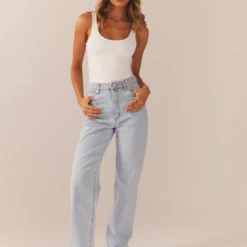 A 94 High Straight Bleached Stone - Bleached Stone