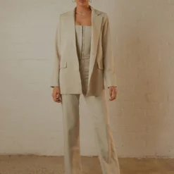 Mia Oversized Blazer - Stone Pinstripe -Outfityo Sales eb4d4410708f442eb193762ca7c24064 scaled