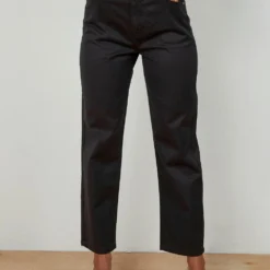 Afends Shelby Hemp Twill Wide Leg Pant - Black -Outfityo Sales ed0356e34f7c43b5b733ee12ce20c2fb