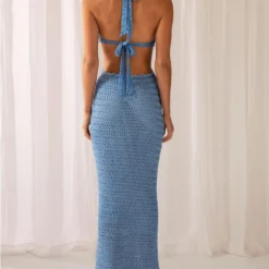 Havana Crochet Maxi Dress - Blue 11 Havana Crochet Maxi Dress - Blue -Outfityo Sales f3e1fc4f218b4091adfff3d94692c935
