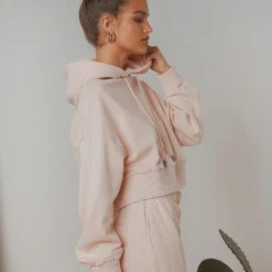 Afends THC Hemp Cropped Pull On Hood - Ash Pink -Outfityo Sales f80b9f081d354fa0b7efed0f282b4ec4