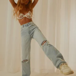 A 94 High Straight Jean - Deanna Organic