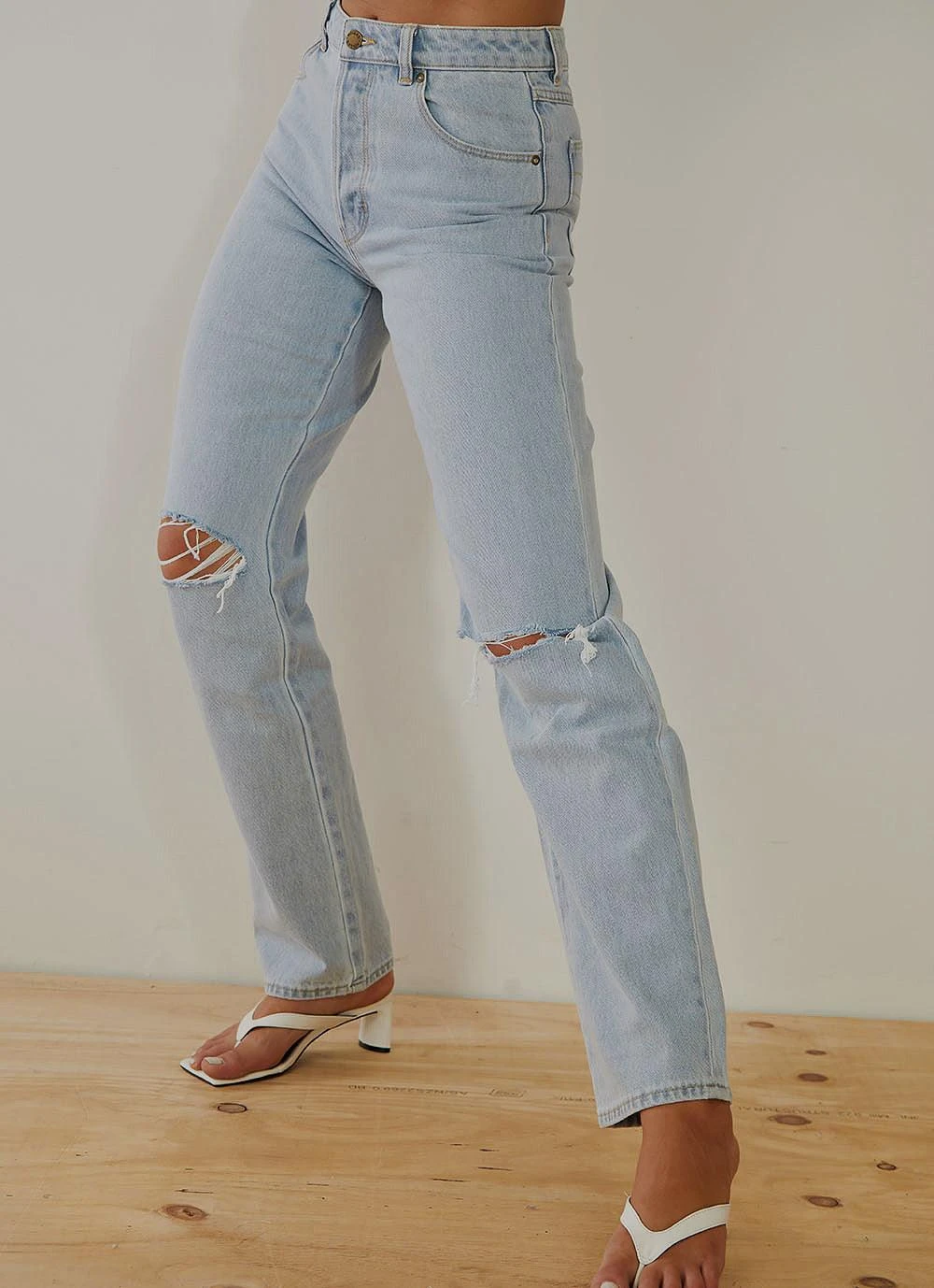 Classic Straight Jeans - Nina Worn Organic 3 Classic Straight Jeans - Nina Worn Organic - Image 3