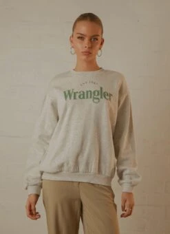 Wrangler The Reaction Sweat - Light Grey Marle