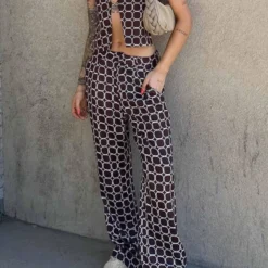 Romeo Pants - Chocolate Geo