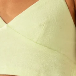 Warmer Water Terry Halter Crop - Lime Green -Outfityo Sales untitled 3457